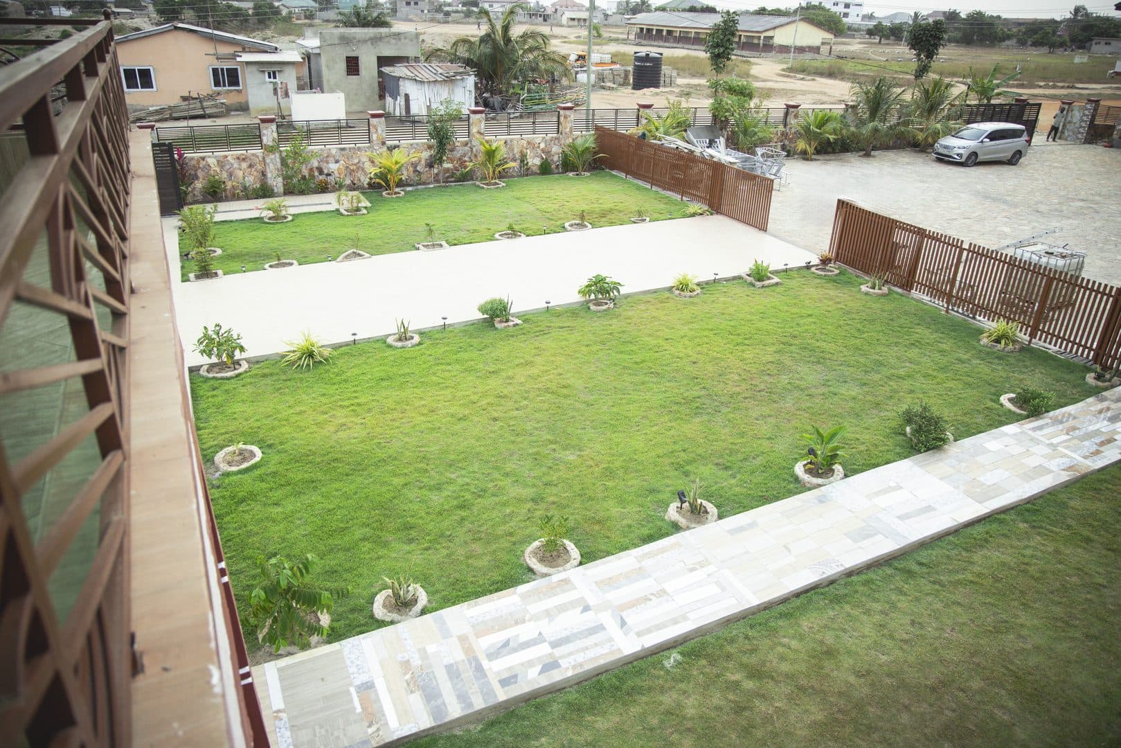 Stone Bridge Villa aerial view