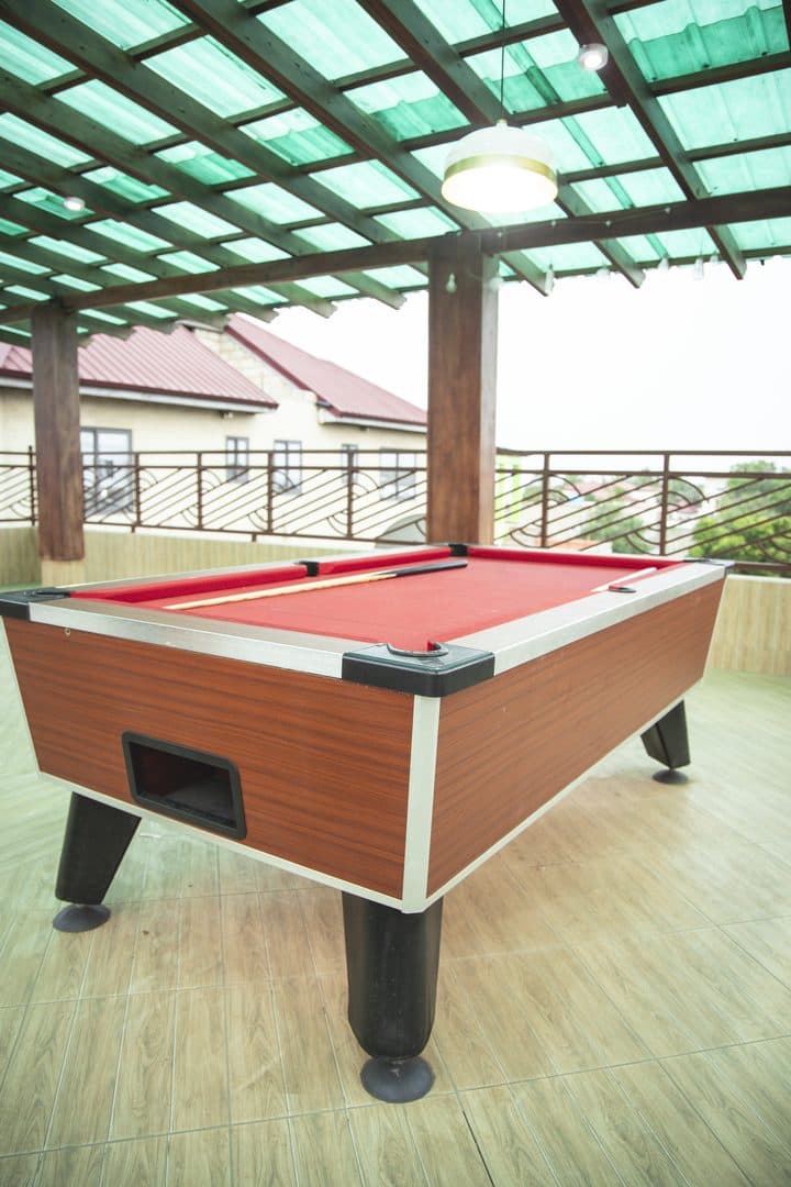Rooftop pool table